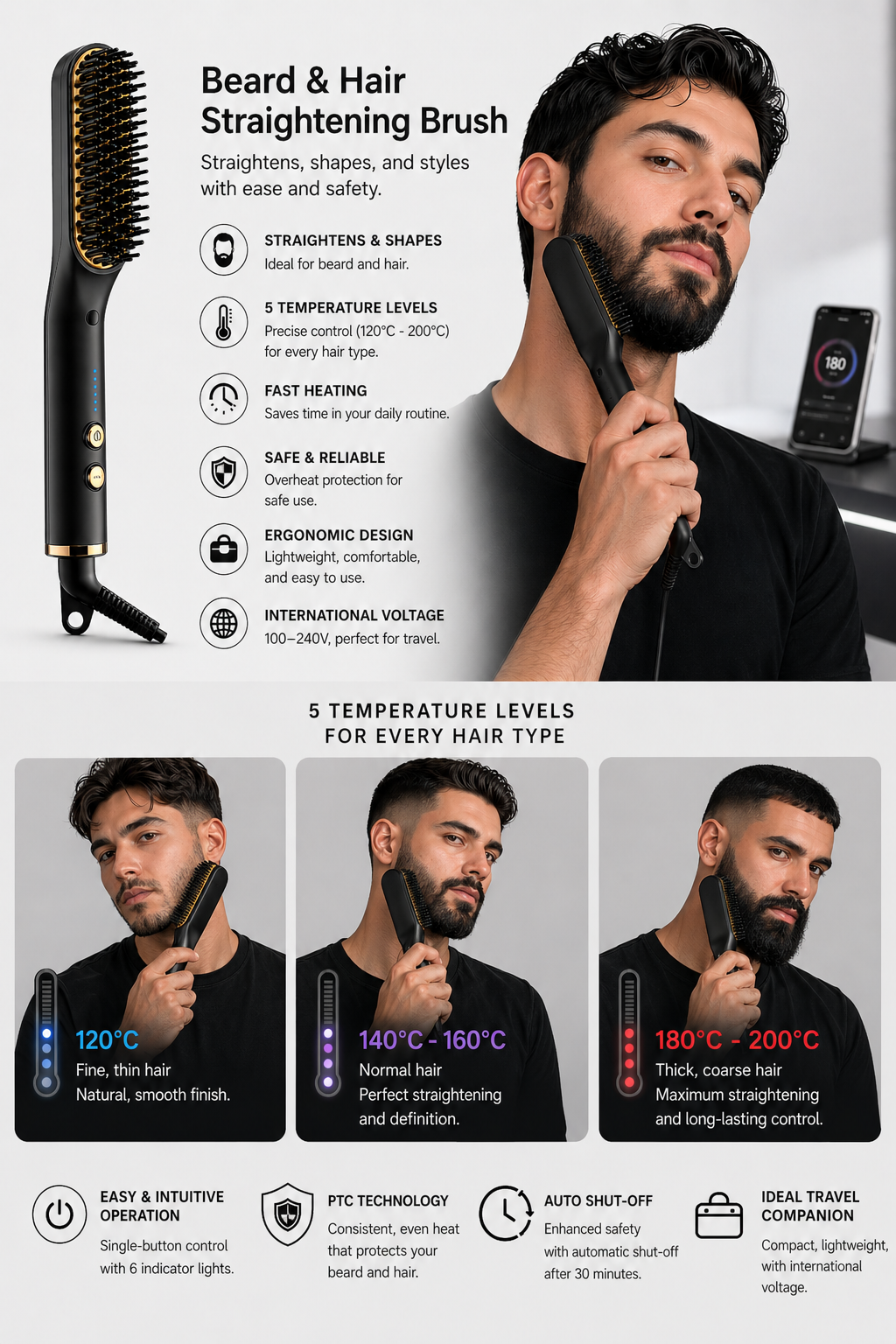 Cepillo para barba/pelo